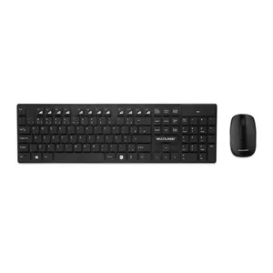 Kit Teclado e Mouse Multi Sem Fio Preto, TC251