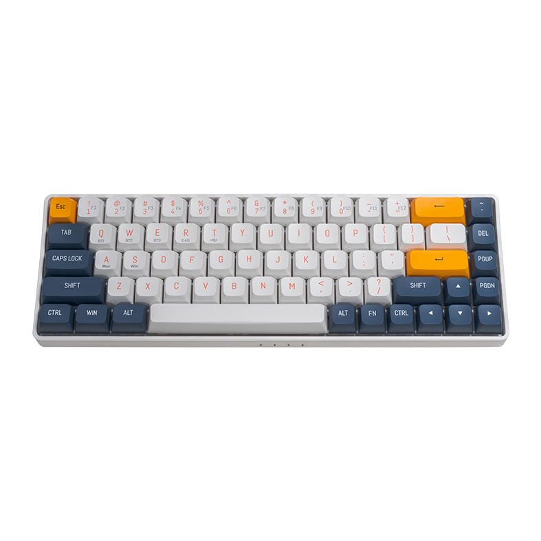 Teclado Mecanico Aigo GD68 Starry Blue, Wireless, Switch Amarelo