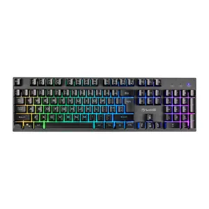Teclado Gamer Marvo K604, RGB, USB, ABNT2, Preto, K604-BR