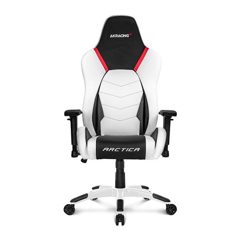 Cadeira Gamer AKRacing Arctica Branca/Preto/Vermelho, 10632-2