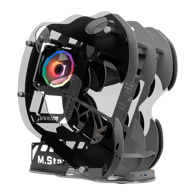 Gabinete Gamer Mloong M.Star, Mini-Tower, Lateral de Vidro, Preto, GG-MSTAR