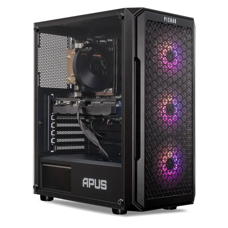 PC Gamer Pichau Botis III, Intel i3-13100, GeForce RTX 3060 12GB, 16GB DDR4, SSD 480GB