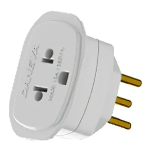 Adaptador de Tomada MD9 2P+T, Branco, NBR14136-BRANCO