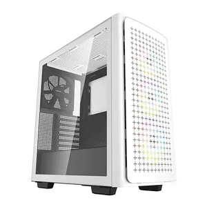 Gabinete Gamer DeepCool CK560, RGB, Mid-Tower, Lateral de Vidro, Com 4 Fans, Branco, R-CK560-WHAAE4-G-1