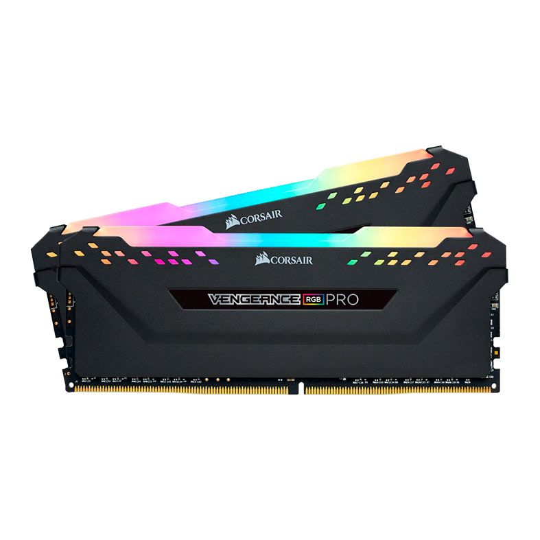 Memoria Corsair Vengeance Pro, RGB, 64GB (2x32GB), DDR4, 3600MHz, C18, Preto, CMW64GX4M2D3600C18