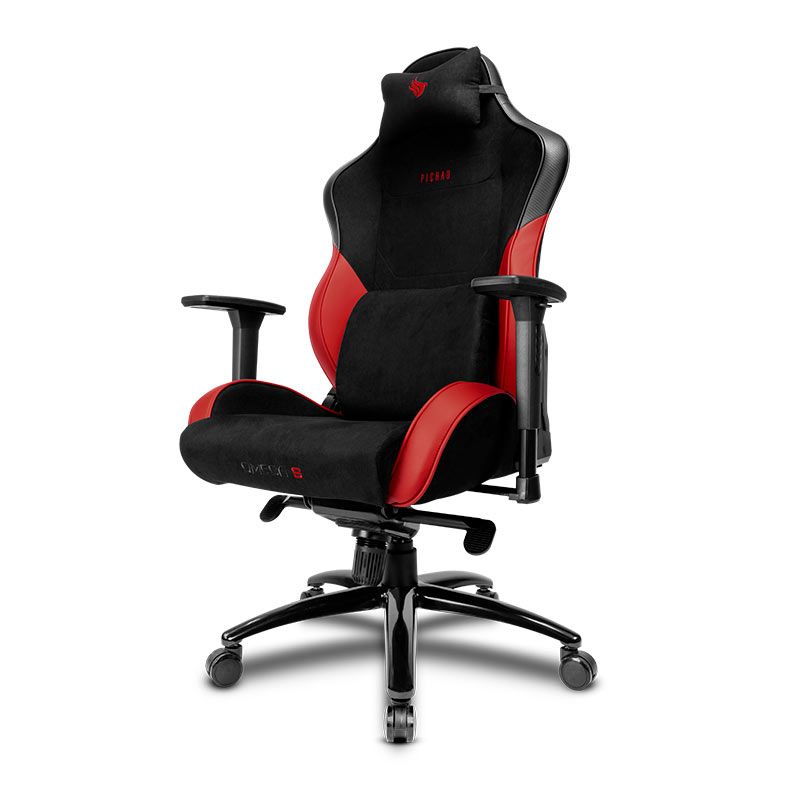 Cadeira Gamer Pichau Omega S, Espuma Moldada, Braco 3D, Preta e Vermelha, PG-OMGS-BR01