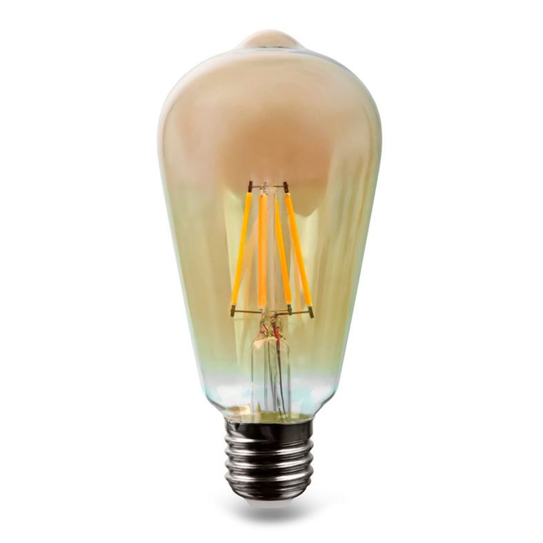 Lampada LED Filamento Vintage Flite ST64, 4W, E27, 2200K, Luz Quente, FLT-ST64-4W-V2