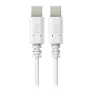 Cabo USB Tipo C Para USB Tipo-C ELG, 1m, Branco, TC2TC