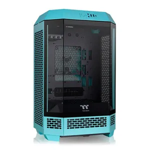 Gabinete Gamer Thermaltake The Tower 300 Turquoise Edition, Mini-Tower, Lateral de Vidro, CA-1Y4-00SBWN-00
