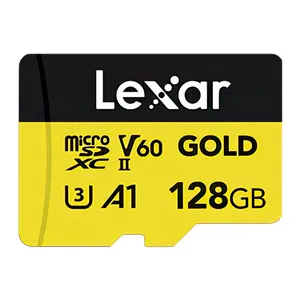 Cartao De Memoria Lexar Gold, 128GB, MicroSDXC, UHS-II, V60, LMSGOLD128G-BNNNG