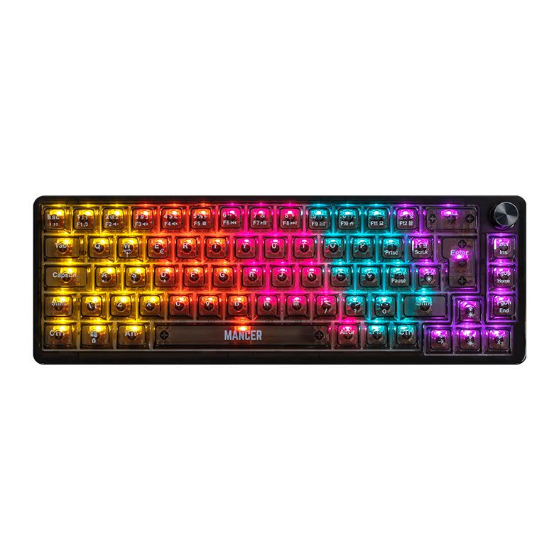 Teclado Mecanico Mancer Black Ghost V2 Rainbow