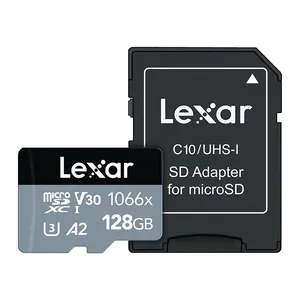 Cartao de Memoria Lexar Professional 1066x Silver Series, 128GB, MicroSDXC UHS-I + Adaptador, LMS1066128G-BNANU