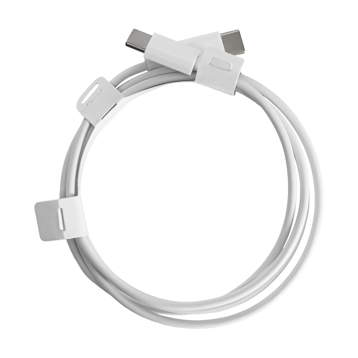 Cabo USB ALN Tipo C Duplo, Para Android, 1m, Branco, ALN-CB-C2BK