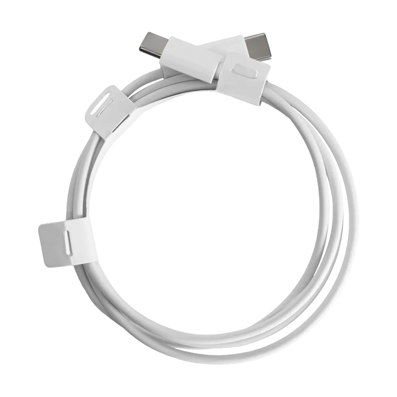 Cabo USB ALN Tipo C Duplo, Para Android, 1m, Branco, ALN-CB-C2BK