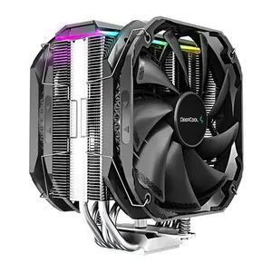 Cooler Para Processador DeepCool AS500 Plus, A-RGB, 2x140mm, Preto, R-AS500-BKNLMP-G