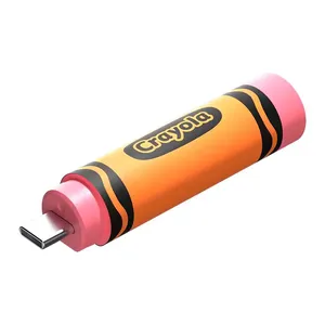Pen Drive Sandisk Crayola, 128GB, USB-C, Mango Tango, SDCZIC-128G-G46O