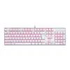 Teclado Mecanico Gamer Redragon Mitra Lunar White Led Vermelho Switch Brown, K551W PT-BROWN