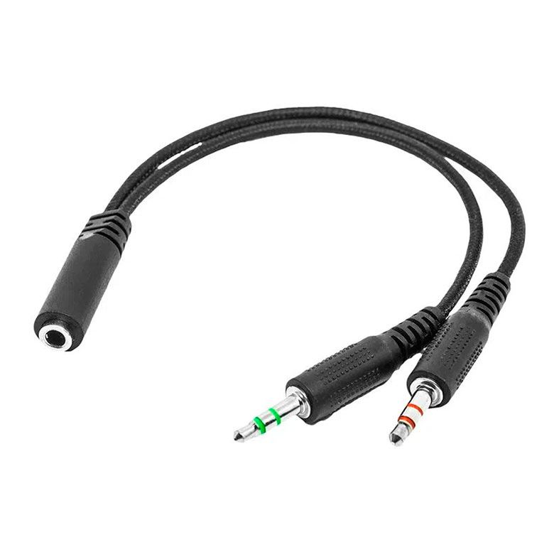 Adaptador De Audio Multi, P3 Para P2, 20cm, Preto, WI410
