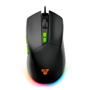 Mouse Gamer Fantech VX6 Phantom II, RGB, 7200DPI, 7 Botoes, Preto, VX6-BK