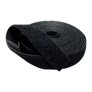 Fita De Velcro Organizadora Seccon, Dupla Face, 3m, Preta, APTC-BKB0502-BK