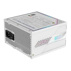 Fonte Gigabyte Aorus Elite P850W Ice, 850W, ATX 3.1, PCIe 5.0, Full-Modular, 80 Plus Platinum, Branco, GP-AE850PM-PG5-ICE