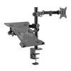 Suporte Articulado Para Monitor e Notebook Fortrek FK 485S, 17 Pol. a 32 Pol., Preto, FK485S