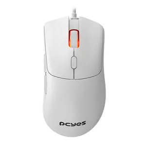 Mouse Gamer PCYES Hydrus White Ghost, RGB, 12400 DPI, 6 Botoes, Branco, PMGHWG