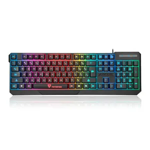 Teclado Gamer Motospeed K70L, Rainbow, Membrana, ABNT2, Preto, K70L