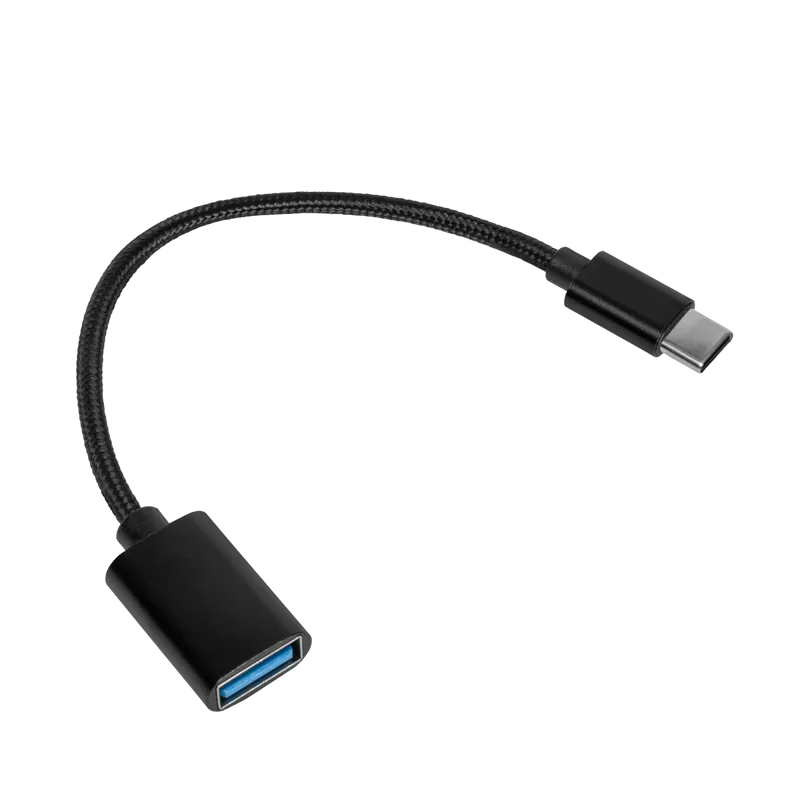 Adaptador OTG ALN, USB-A 2.0 Para Tipo C, Preto, ALN-CB-CMAF2-BK