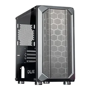 Gabinete Galax Nebulosa Lateral Vidro Temp Preto, GX700