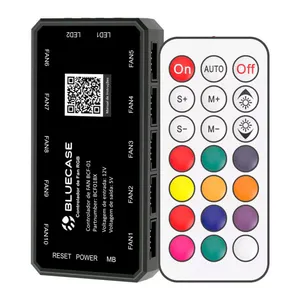 Controladora Bluecase BCF-01, 10 Portas, Conector 5V, BCF01BX