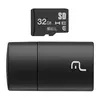 Leitor de Cartao e Micro SD Multi, 32GB, Classe 10, Preto, MC163