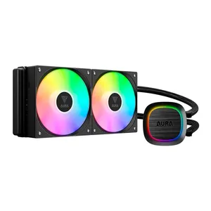 Water Cooler Gamdias Aura GL240 V2, ARGB, 240mm, Preto, AURA-GL240-V2