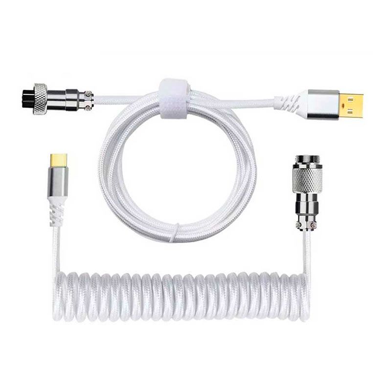 Cabo Para Teclado Redragon A115, Com Conector Aviator, 1.6m, Branco, A115-WHITE