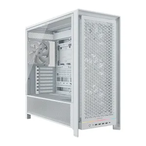 Gabinete Gamer Corsair Frame 5000D RS, Mid-Tower, Lateral de Vidro, Com 4 Fans, Branco, CC-9011308-WW