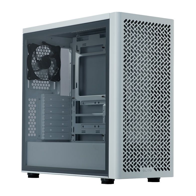 Gabinete Gamer Cooler Master Elite 502 Lite, Mid-Tower, Com 1 Fans, Branco, E502L-WGNN-S00