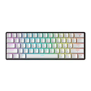 Teclado Mecanico Gamer Force One Atlas, RGB, ABNT, Compacto, Switch Red, Branco, FR.TC.A6.01
