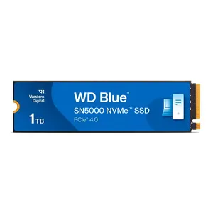 SSD WD Blue SN5000, 1TB, M.2 2280, PCIe NVMe, Leitura 5150MB/s, Gravacao 4900MB/s, WDS100T4B0E