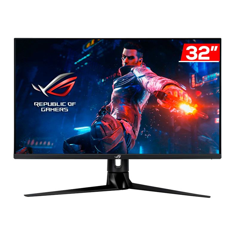 Monitor Gamer Asus ROG Swift PG32UQR, 32 Pol, IPS, 4K UHD, 1ms, 144Hz, FreeSync Premium/G-Sync, HDMI/DP, PG32UQR