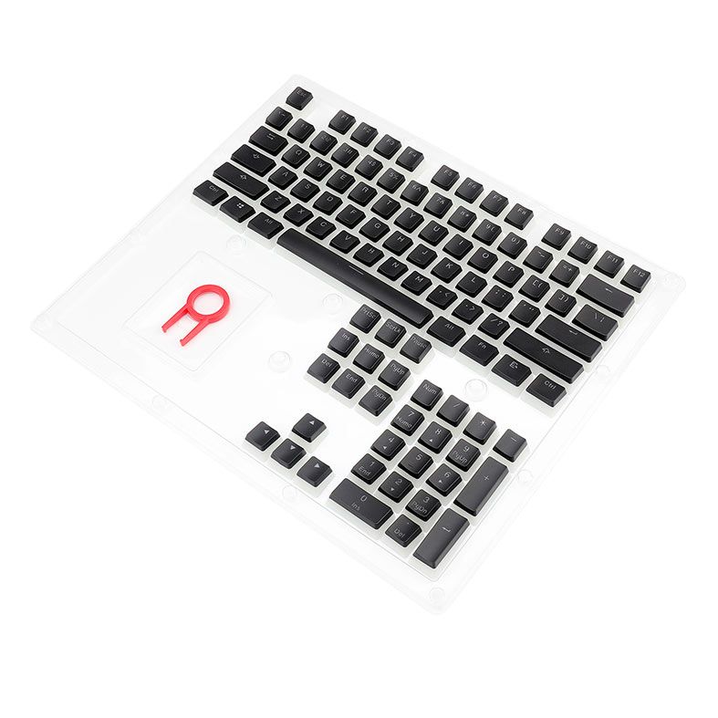 Conjunto de Teclas Redragon Scarab, PBT Double Shot, Preto, A130-BLACK