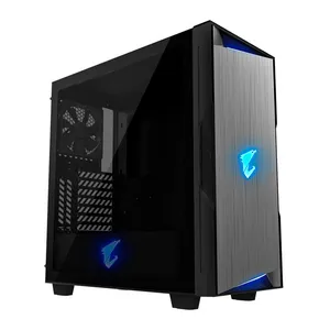 Gabinete Gamer Gigabyte Aorus C300, RGB, Mid-Tower, Lateral de Vidro, Com 2 Fans, Preto, GB-AC300G