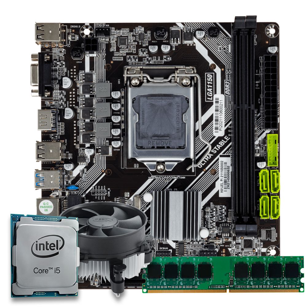 Kit Upgrade Pichau, Intel Core i3-3220, H61 DDR3, 8GB DDR3, Cooler