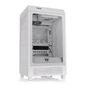 Gabinete Gamer Thermaltake The Tower 200 Snow Edition, Mini-Tower, Lateral de Vidro, Com 2 Fans, Branco, CA-1X9-00S6WN-00