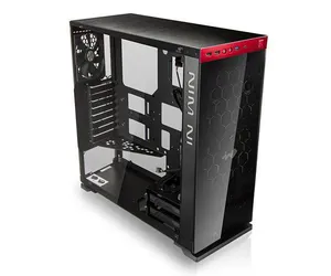 Gabinete In Win 805 Preto/Vermelho Com Janela Transparente, 805 BLACK/RED