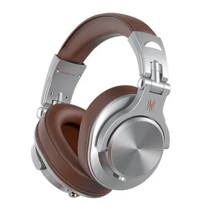 Fone de Ouvido OneOdio Wired DJ A71 Prata/Marrom, A71 Silver/Brown