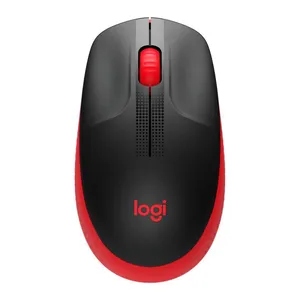 Mouse Logitech M190 Wireless 1000dpi Preto/Vermelho, 910-005904