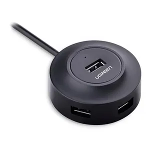 Hub 4 em 1 Ugreen, USB 2.0, 1 Metro, Preto, UG-20277