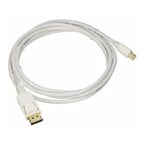 Cabo Adaptador F3 Mini Displayport Para Displayport de 1.8m Branco, JC-MDP1.8 1245