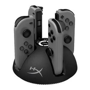 Carregador Hyperx ChargePlay Quad, Nintendo Switch, Preto, HX-CPQD-U