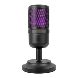 Microfone Mancer Horcrux, RGB, USB, Preto, MCR-HCRX-BL01